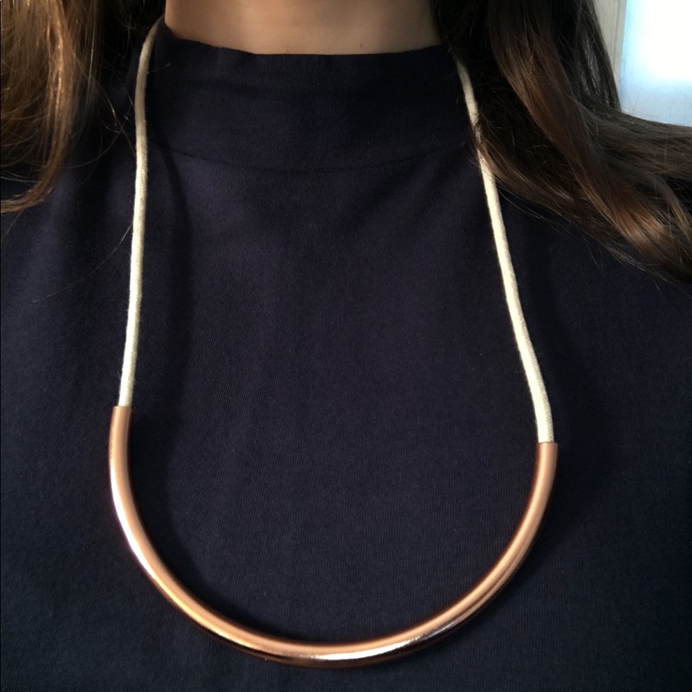 Madewell rope & copper necklace